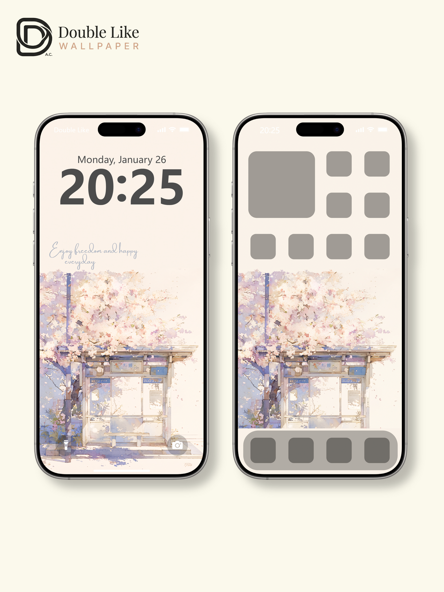 Vol.06 Aesthetic Watercolor City & Botanical Flower Art Wallpaper Pack [#WGP006]