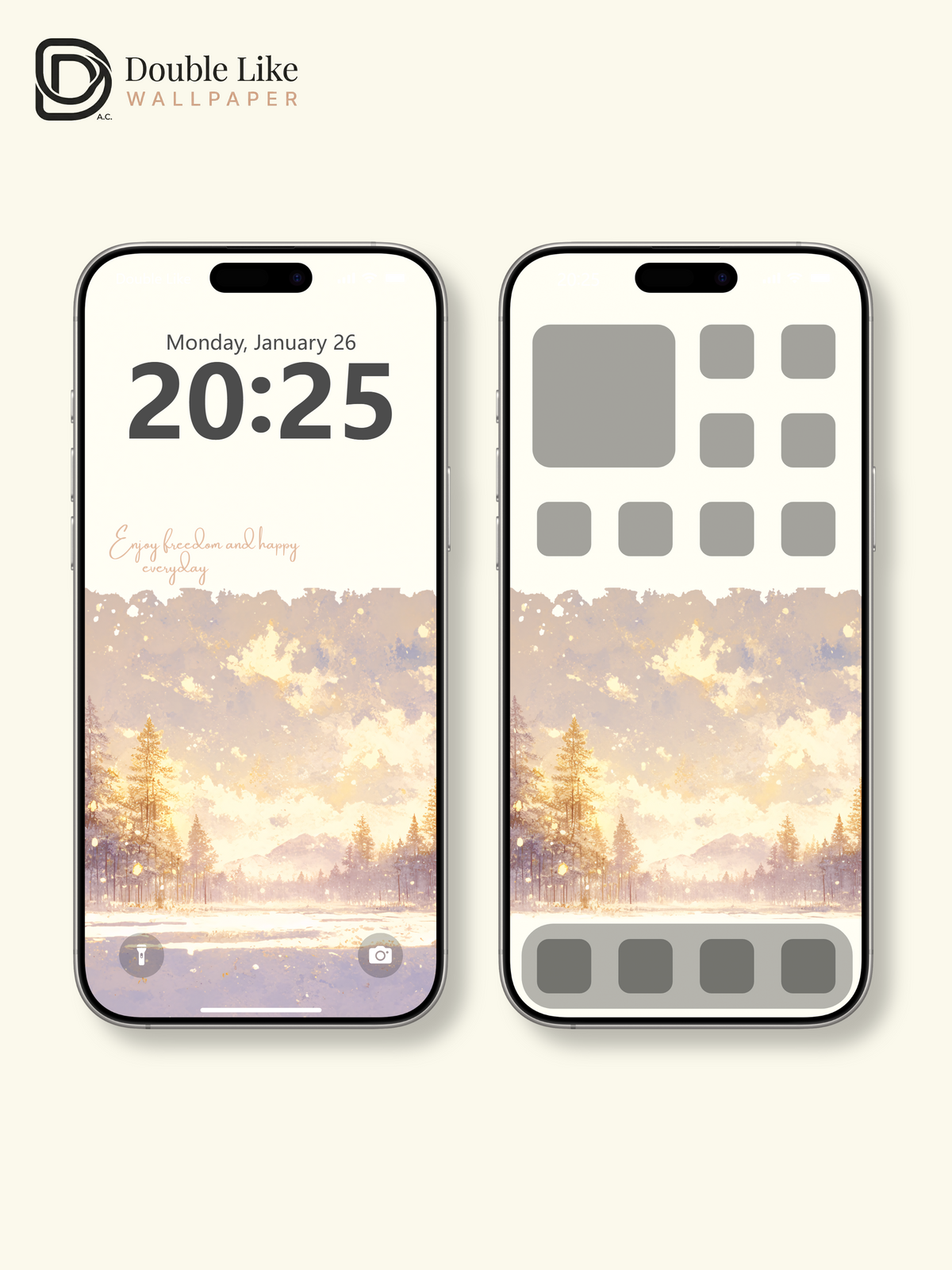 Vol.05 Aesthetic Watercolor City & Botanical Flower Art Wallpaper Pack [#WGP005]