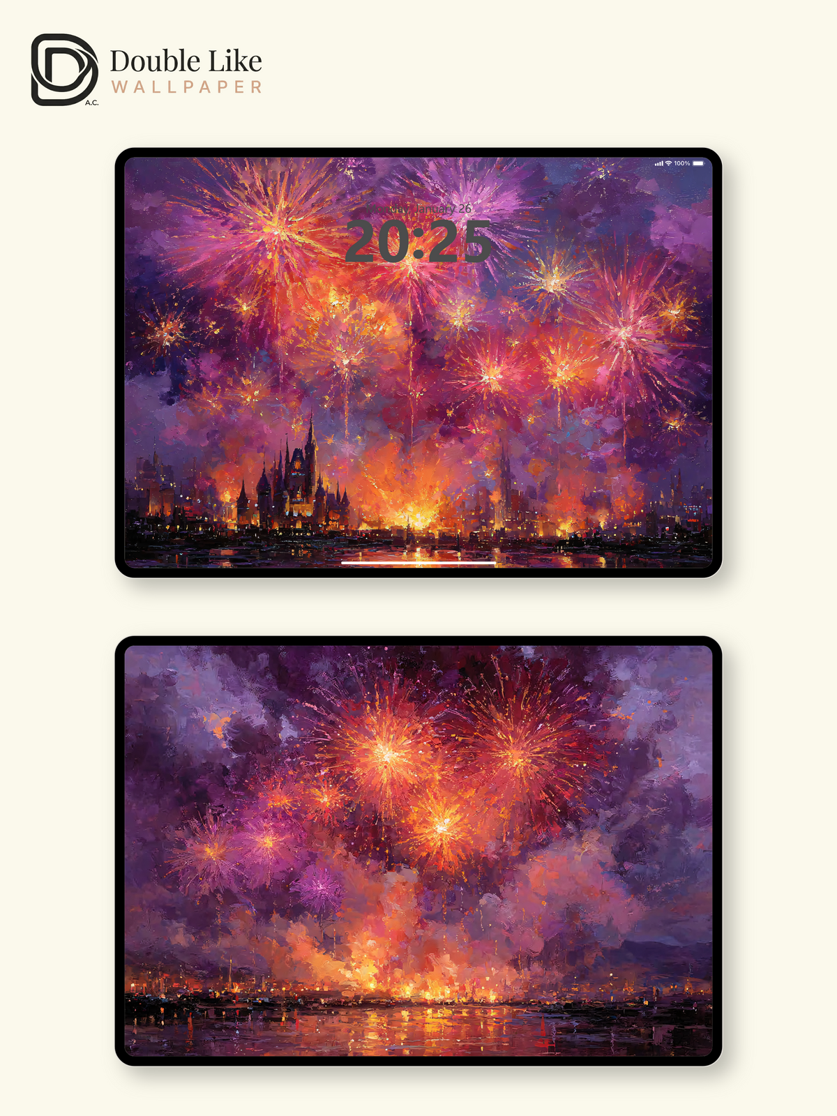 Vol.04 Aesthetic Watercolor City & Botanical Flower Art Wallpaper Pack [#WGP004]
