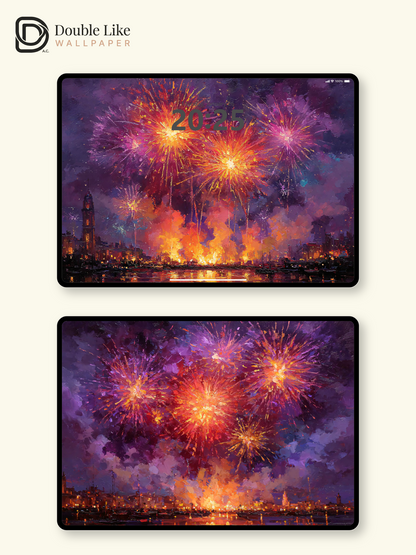 Vol.16 Aesthetic Watercolor City & Botanical Flower Art Wallpaper Pack [#WGP016]