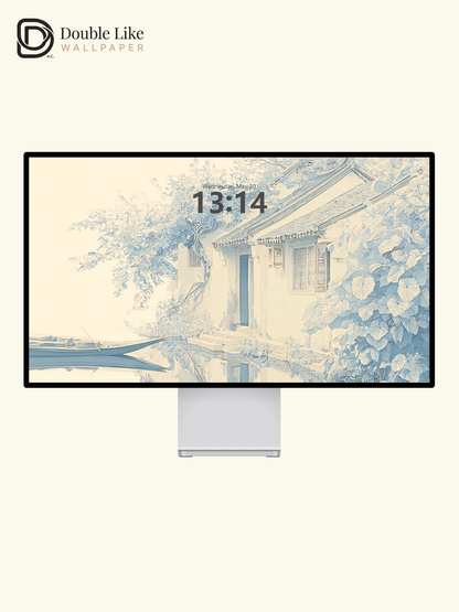 Vol.07 Aesthetic Watercolor City & Botanical Flower Art Wallpaper Pack [#WGP007]