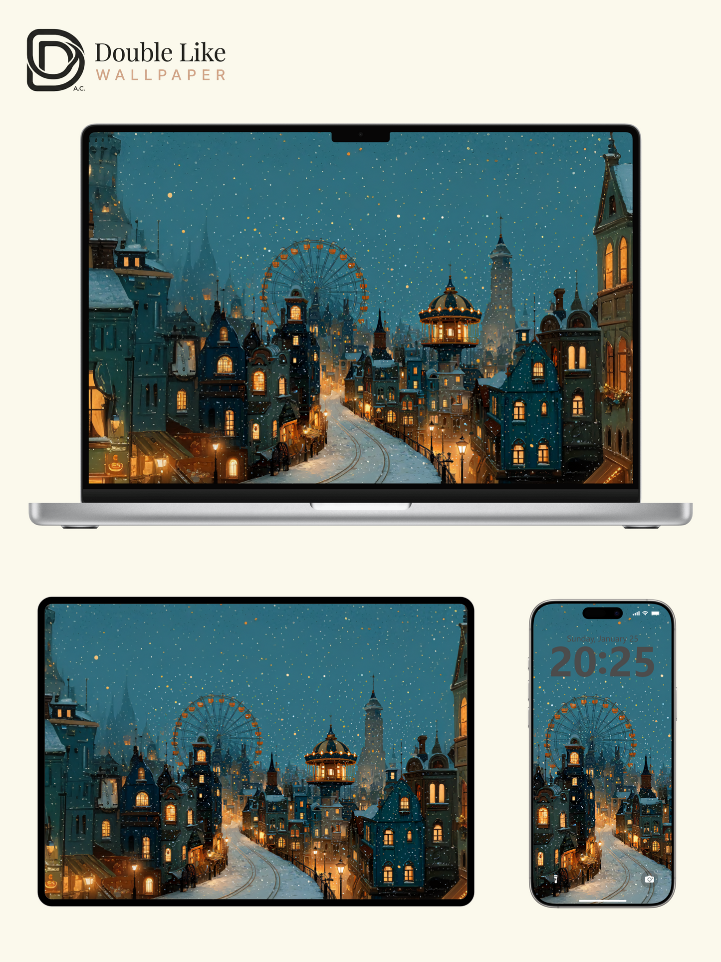 Vol.12 Aesthetic Watercolor City & Botanical Flower Art Wallpaper Pack [#WGP012]