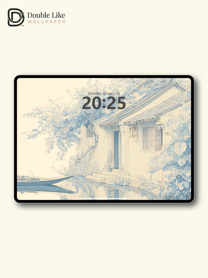 Vol.07 Aesthetic Watercolor City & Botanical Flower Art Wallpaper Pack [#WGP007]