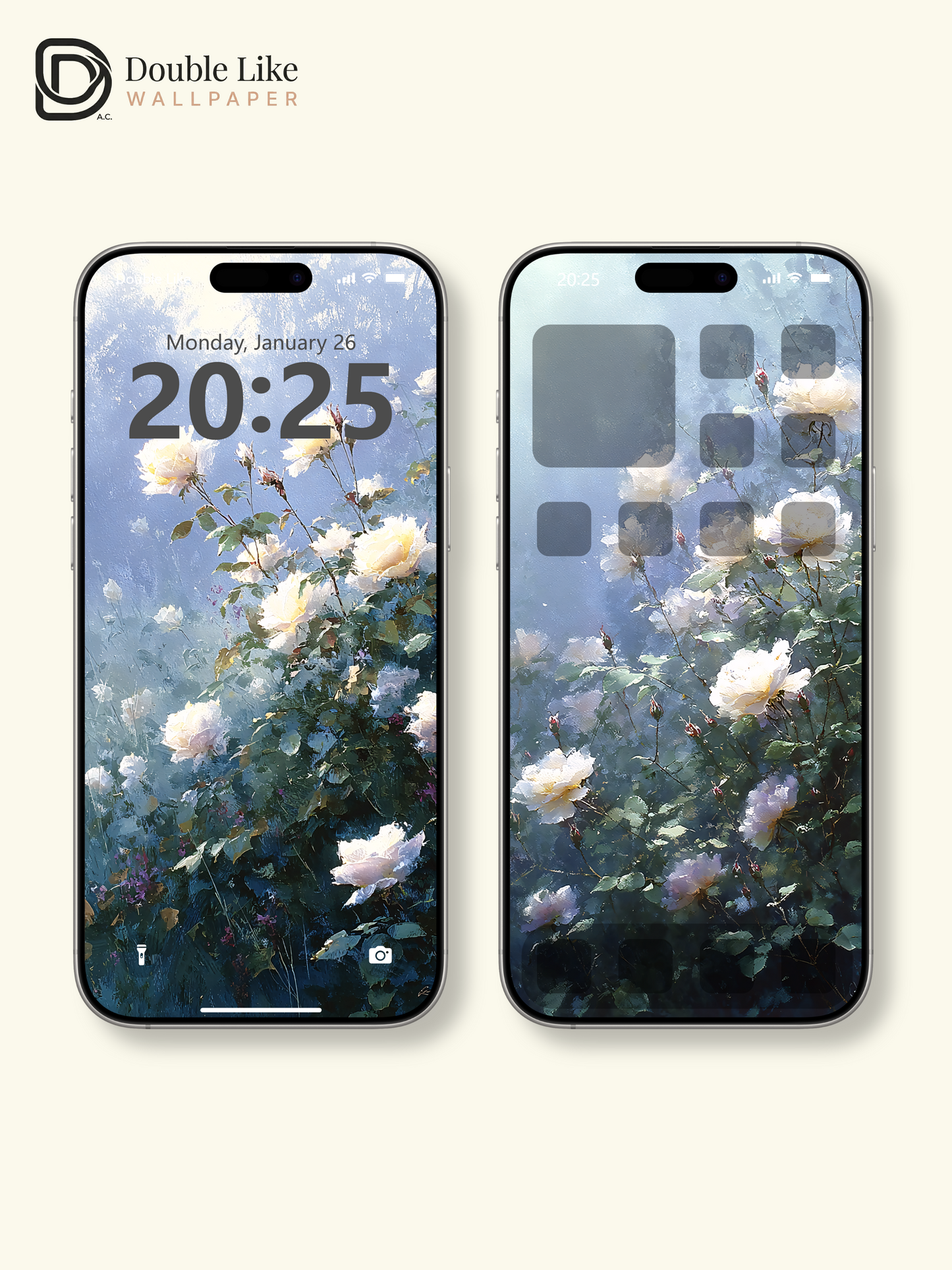 Vol.15 Aesthetic Watercolor City & Botanical Flower Art Wallpaper Pack [#WGP015]