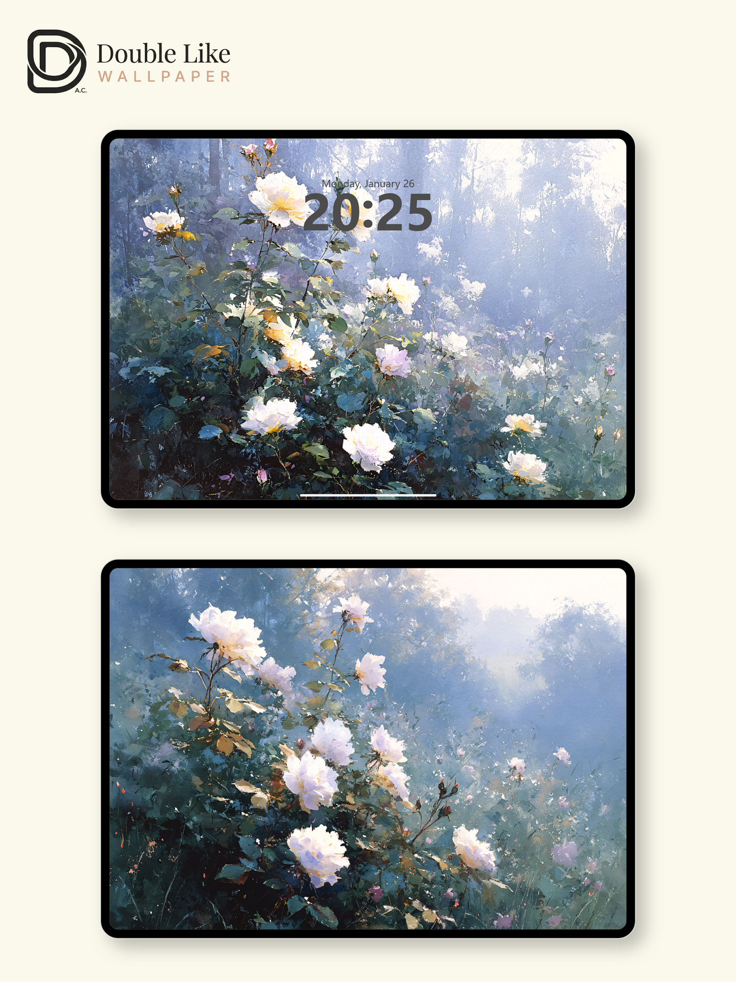 Vol.15 Aesthetic Watercolor City & Botanical Flower Art Wallpaper Pack [#WGP015]