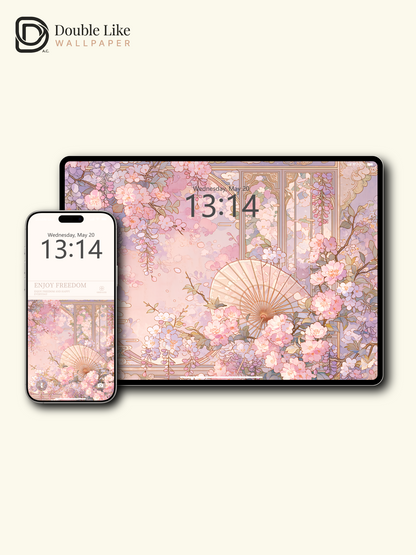 Vol.19 Aesthetic Watercolor City & Botanical Flower Art Wallpaper Pack [#WGP019]