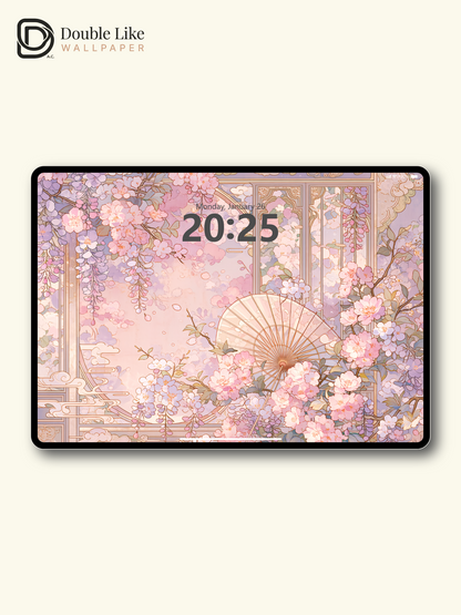 Vol.19 Aesthetic Watercolor City & Botanical Flower Art Wallpaper Pack [#WGP019]
