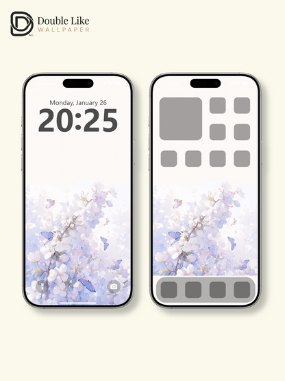 Vol.02 Aesthetic Watercolor City & Botanical Flower Art Wallpaper Pack [#WGP002]