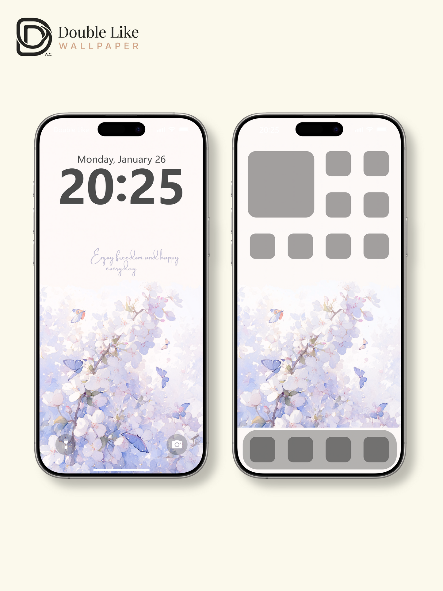 Vol.02 Aesthetic Watercolor City & Botanical Flower Art Wallpaper Pack [#WGP002]
