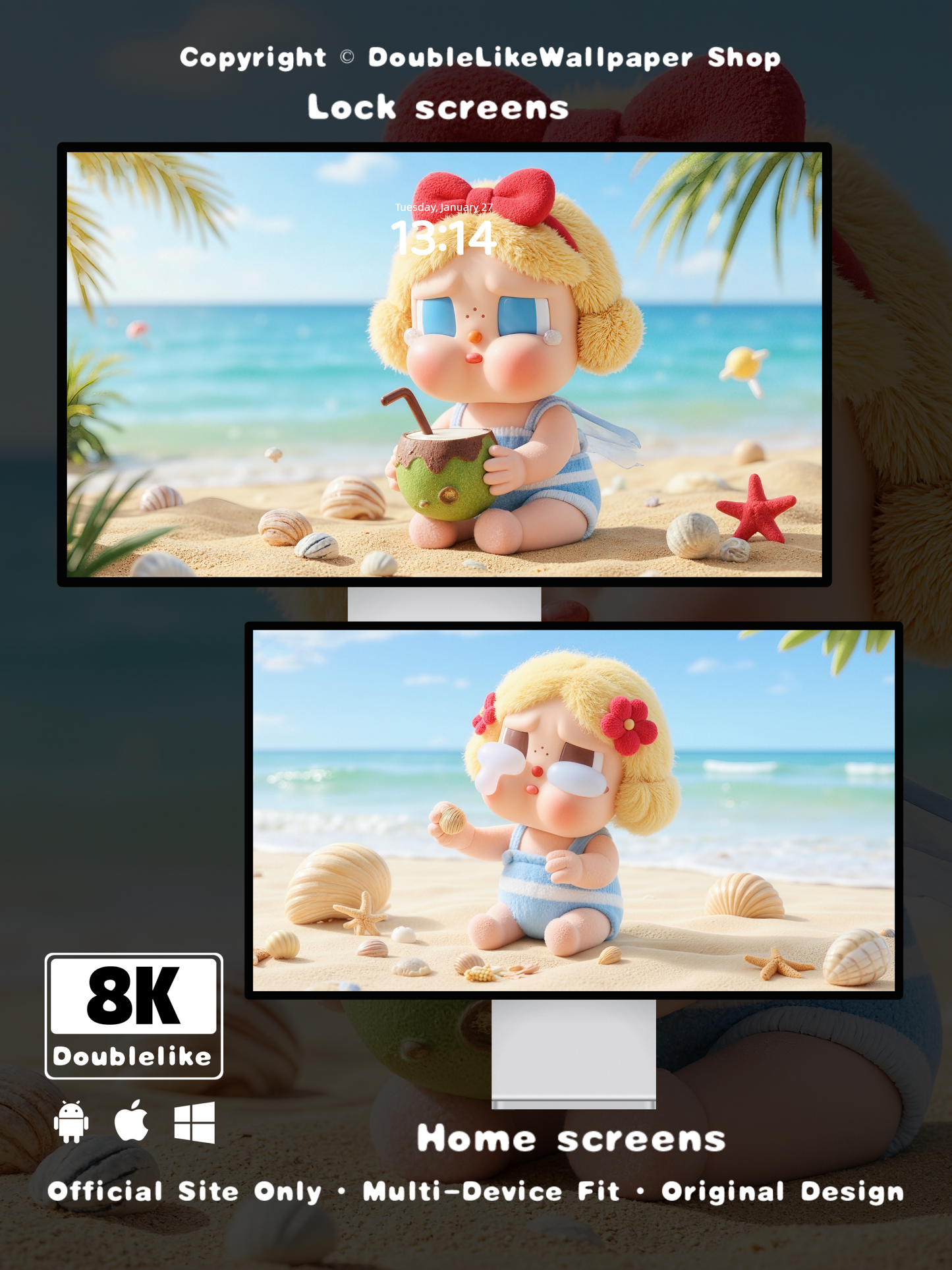 Slow Life on Beach [#C101]