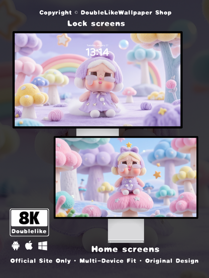 버섯 모양 봉제인형 [#C046]