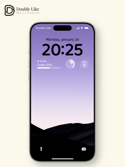Purple Dusk Dune Minimal Dreamy Landscape Wallpaper Pack [#LFHL30501]