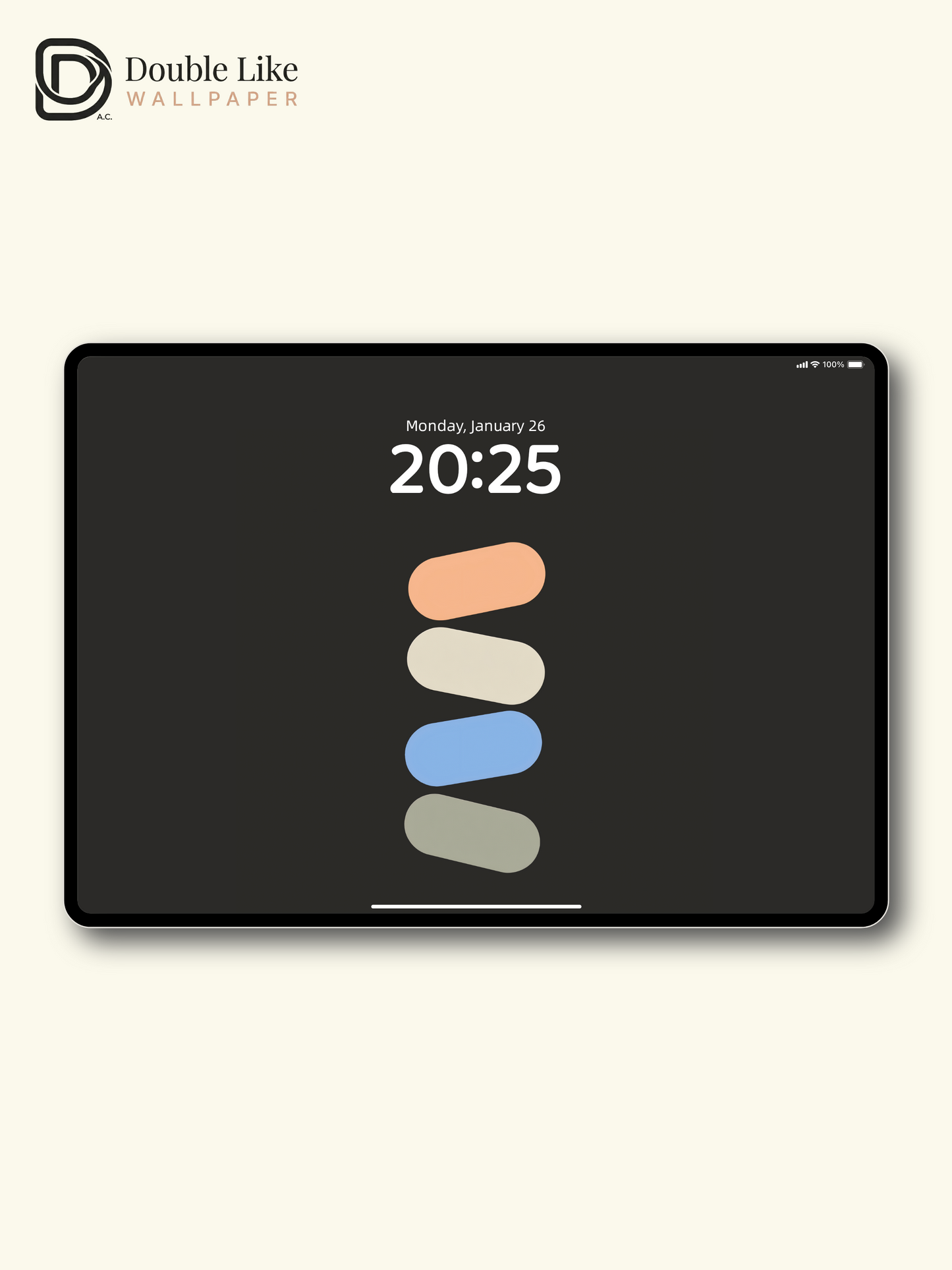 Minimalist Stacked Pastel Capsules Dark Background Aesthetic Wallpaper Pack [#ZMY532]