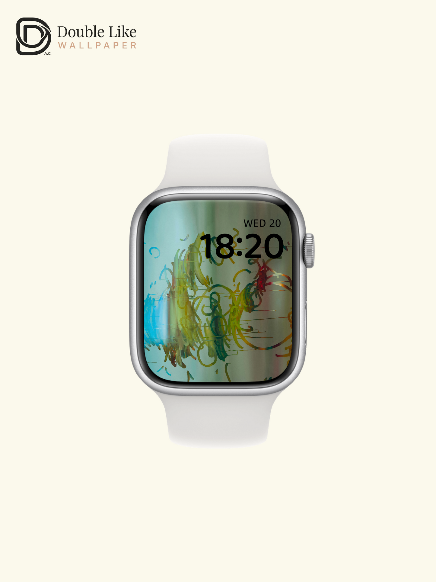 ：Abstract Fluid Calligraphy Lines Colorful Gradient Aesthetic Wallpaper Pack [#ZMY376]