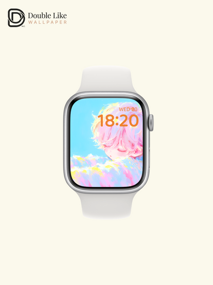 Pastel Cloud Sleeping Anime Boy Aesthetic Digital Wallpaper Pack [#HW1463]