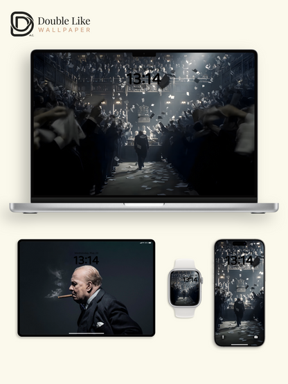 Darkest Hour Winston Churchill Movie Aesthetic Minimalist Wallpaper Pack [#ZMY526]