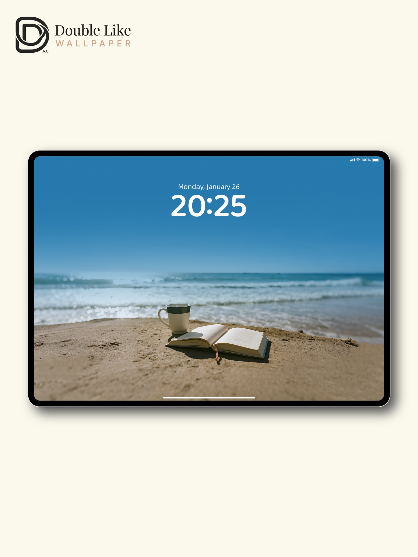 Minimalist Beach Ocean View Coffee Book Sunny Aesthetic Wallpaper Pack [#ZMY388]