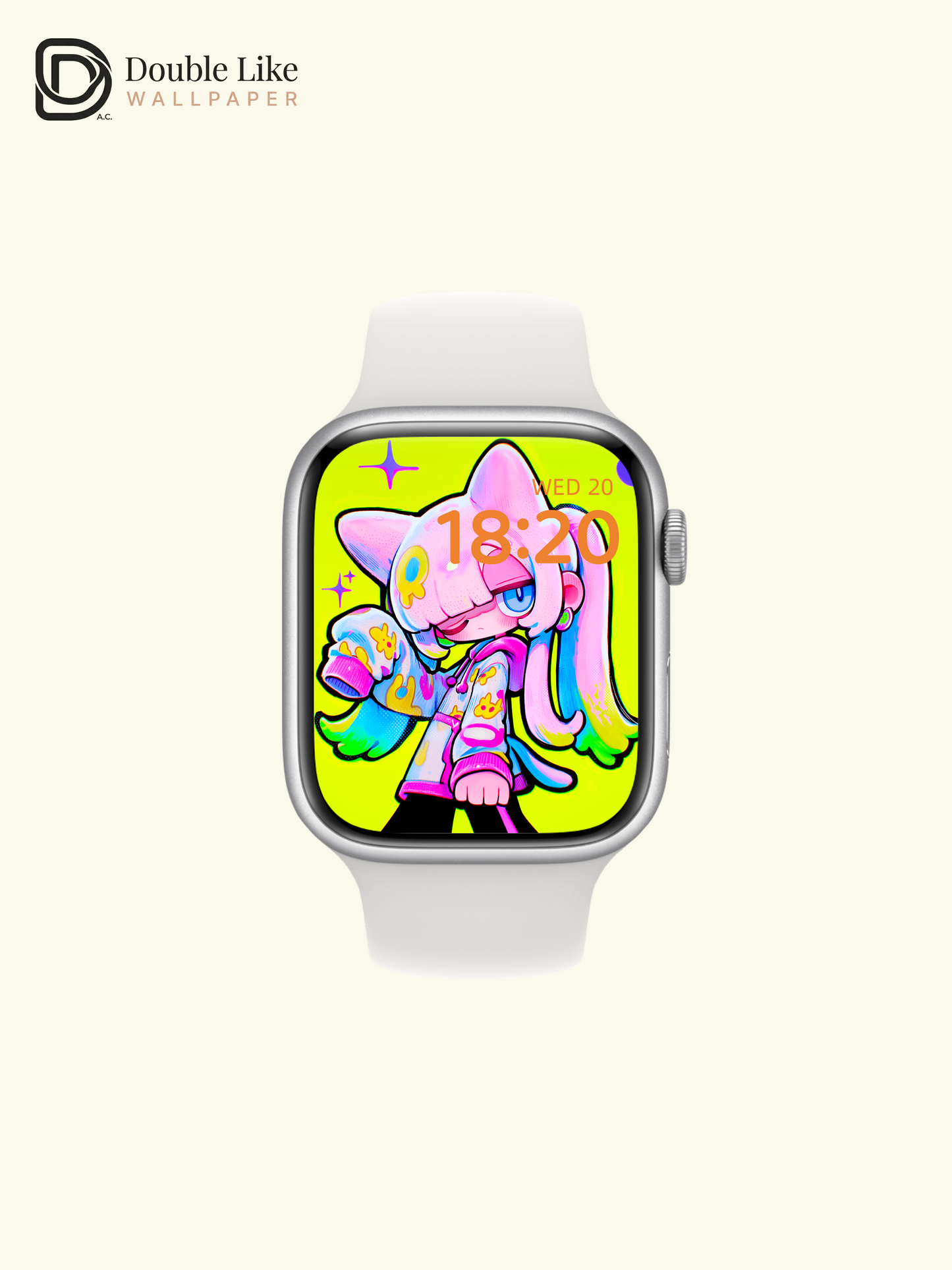 Neon Summer Anime Girl Wallpaper Pack - Cute Pop Art [#GG1363]