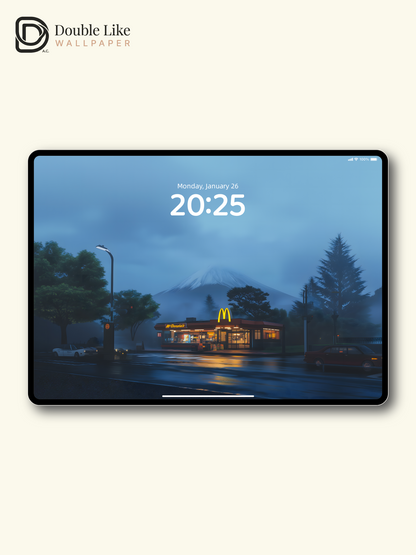 Cinematic Mount Fuji Rainy Night Tokyo Aesthetic Blue Wallpaper Pack [#ZMY015]