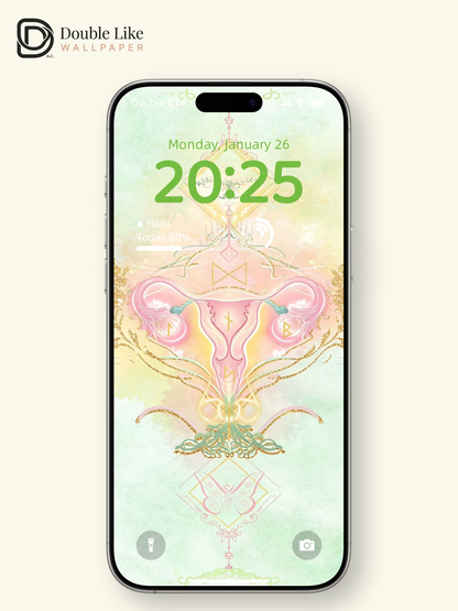 Female Wallpaper｜Uterine Calm Flow,relieve discomfort, regulate menstrual cycle and warm the womb [#HWWx023]