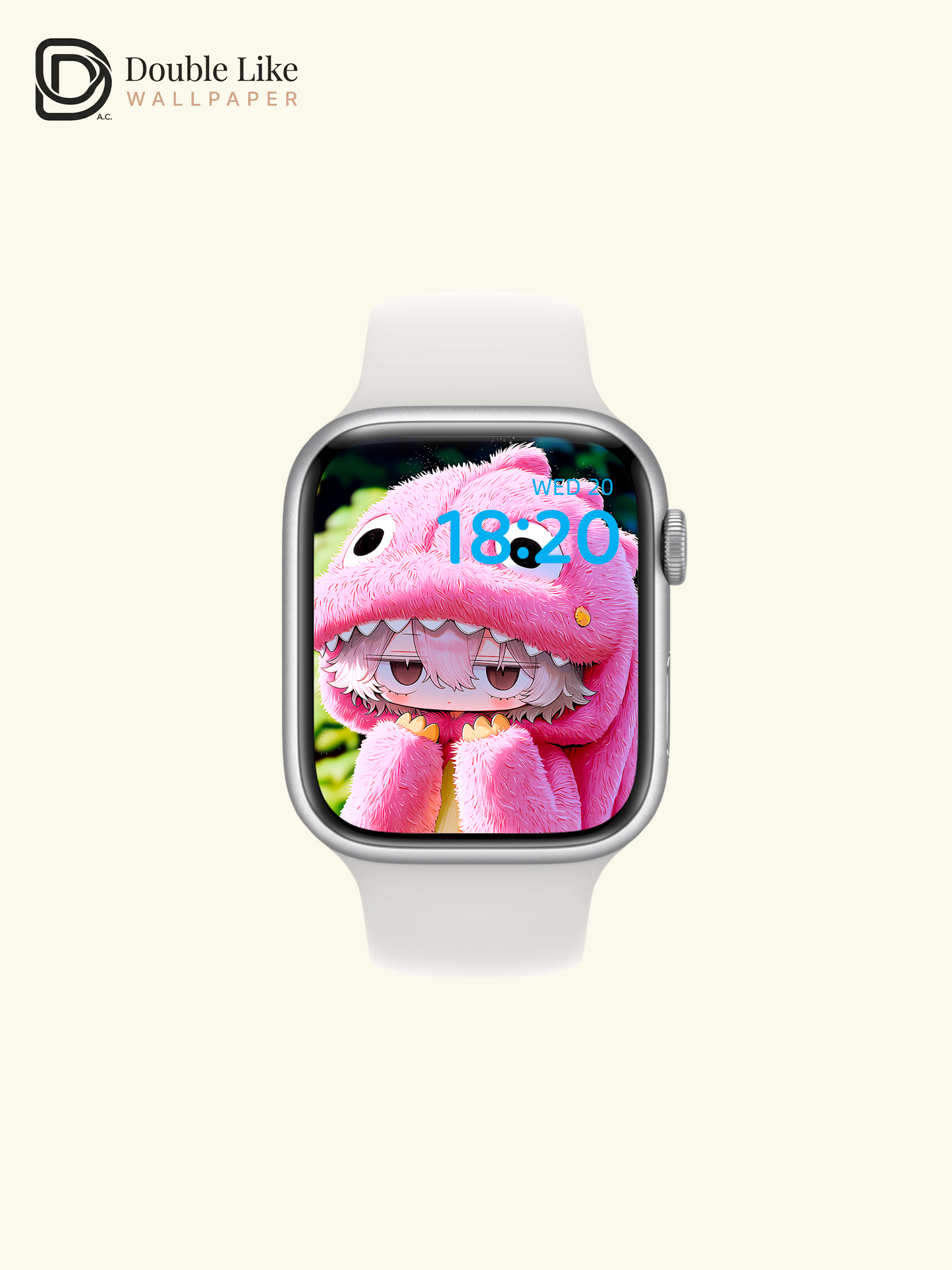 Cute Pink Dinosaur Onesie Anime Character Wallpaper Pack [#GG1409]