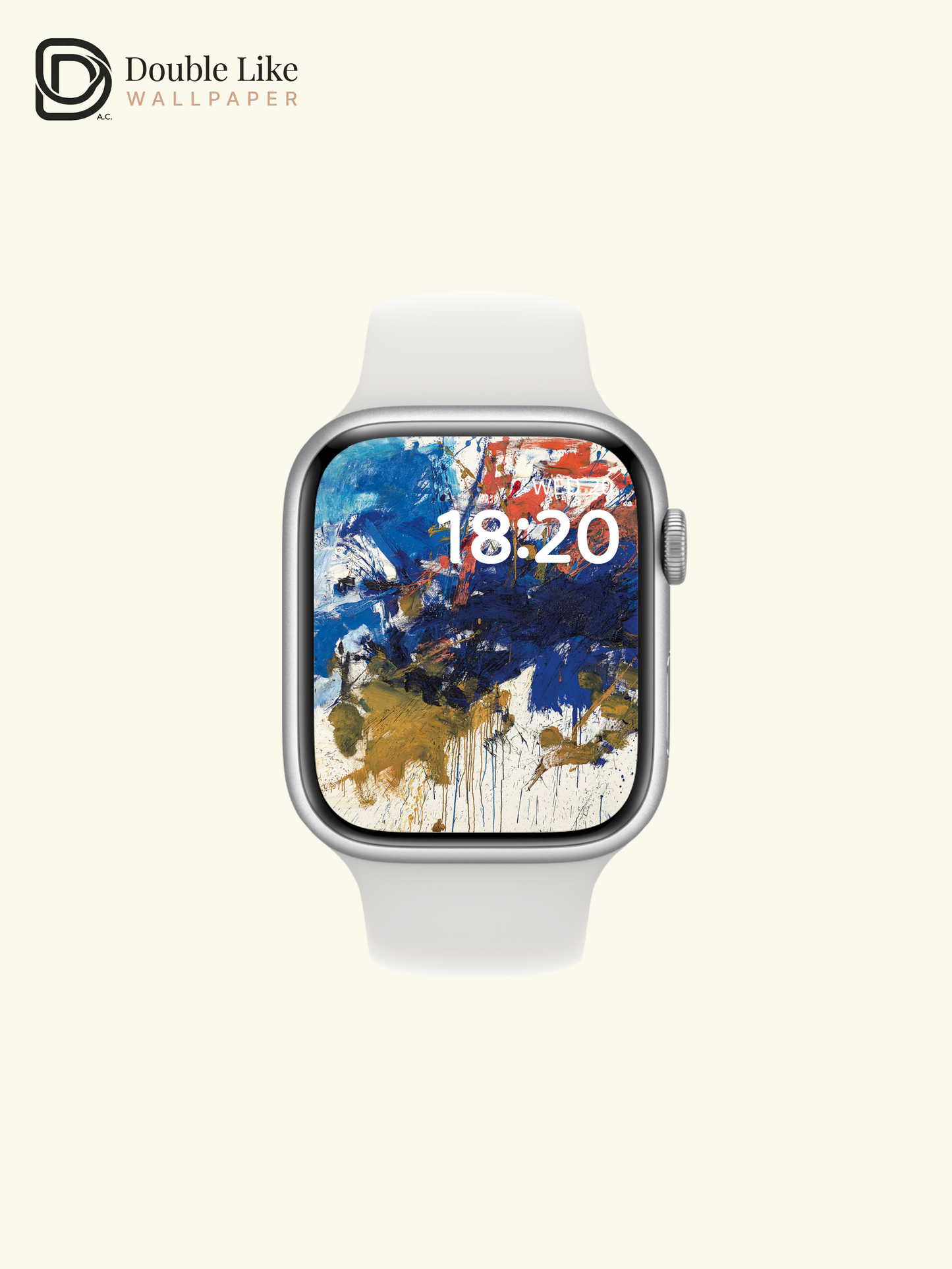 Abstract Expressive Oil Painting Splash Blue Aesthetic Wallpaper Pack [#ZMY533]