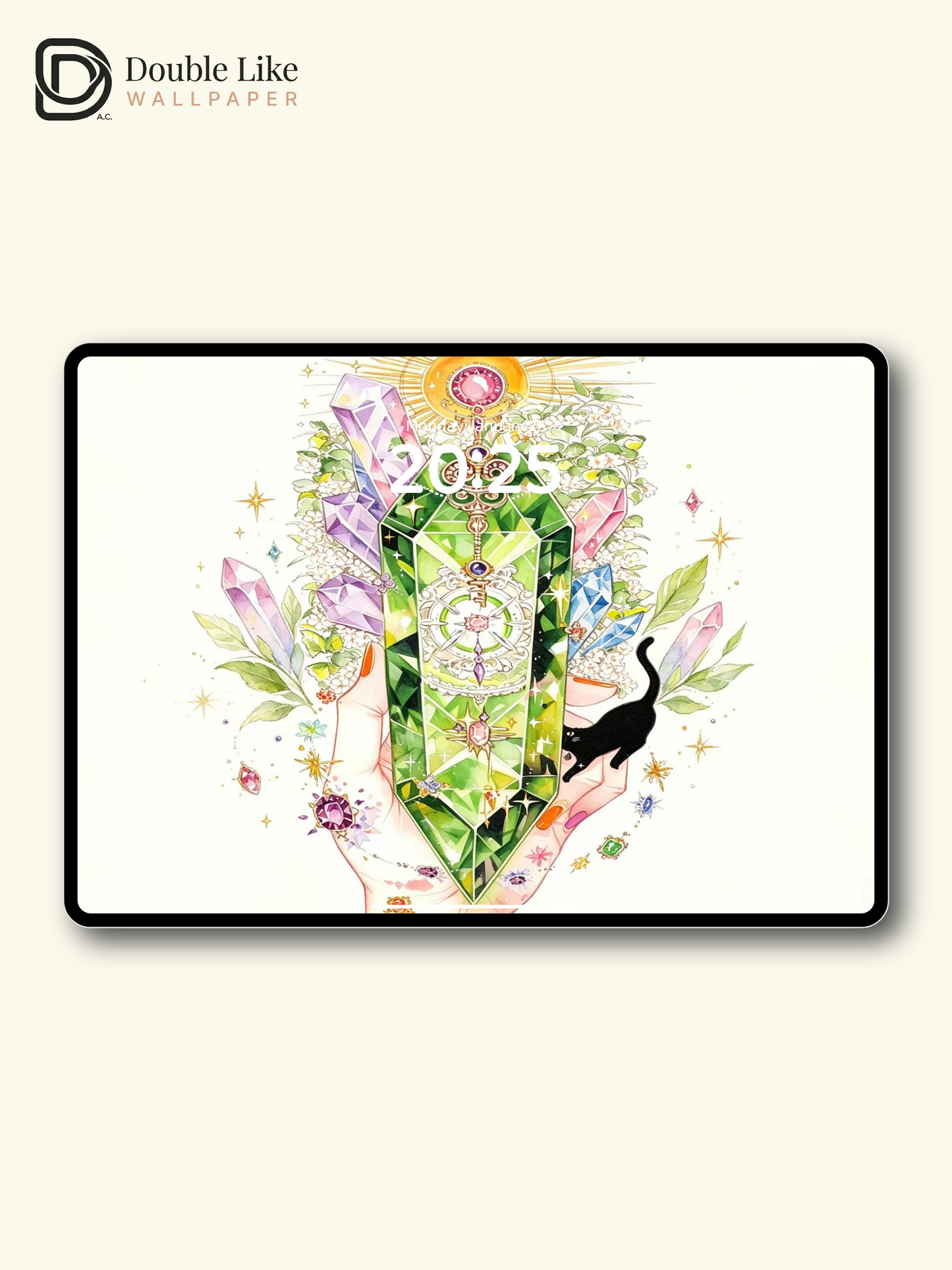 Healing Wallpaper | "Cat‑Guided Blessings", Black Cat Brings Blessings , All Goodness Is On Its Way [#HWWx009]