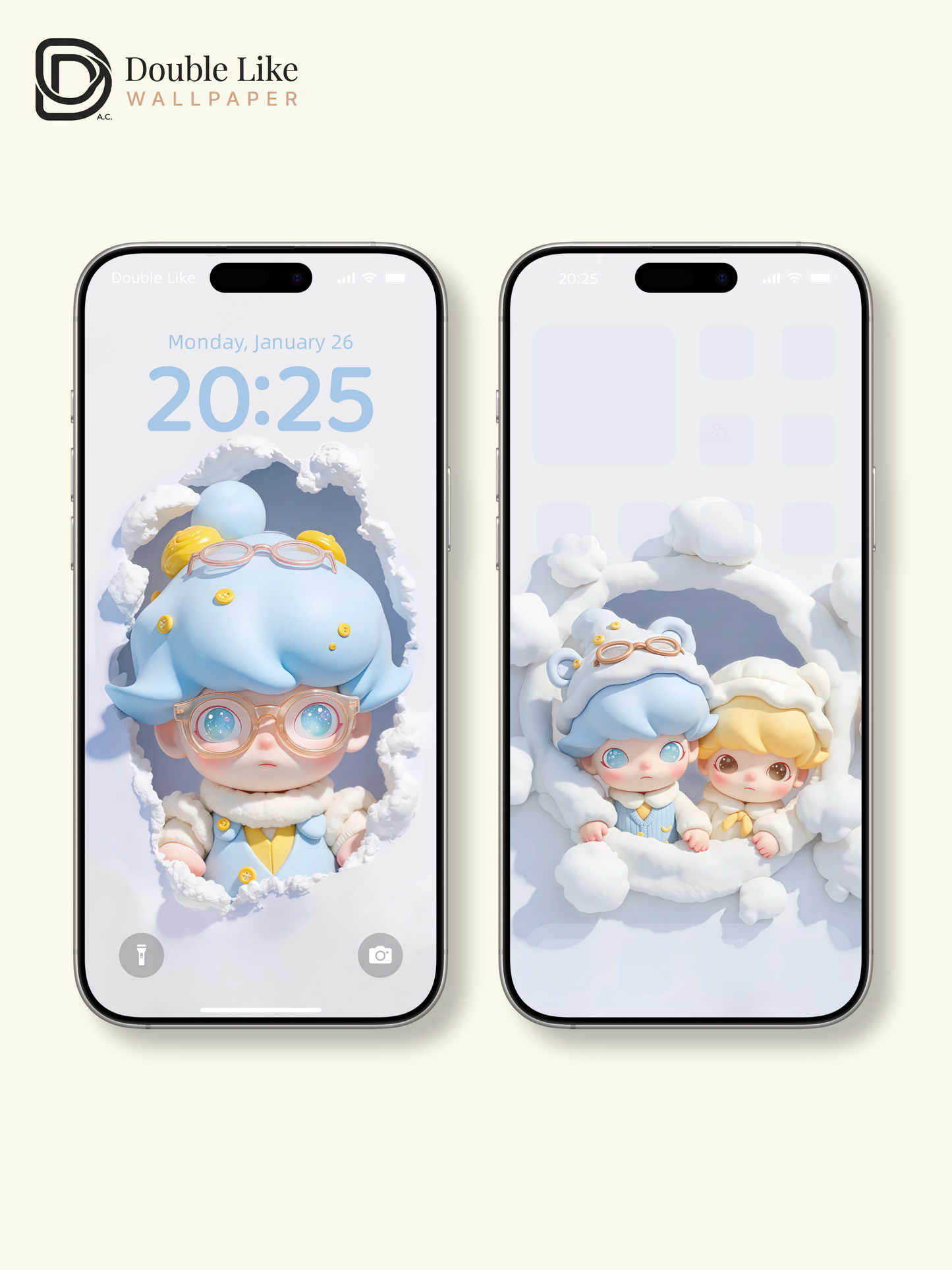 Little Cloud Companions | Healing Cute IP Wallpaper [#JJ97]