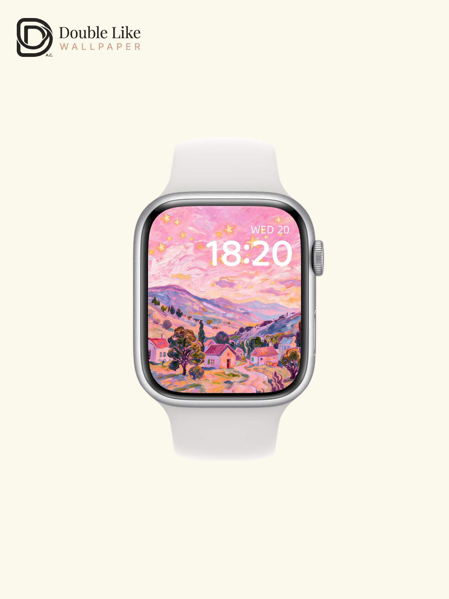 Dreamy Pastel Pink Starry Sky Van Gogh Style Oil Painting Wallpaper Pack [#ZMY483]