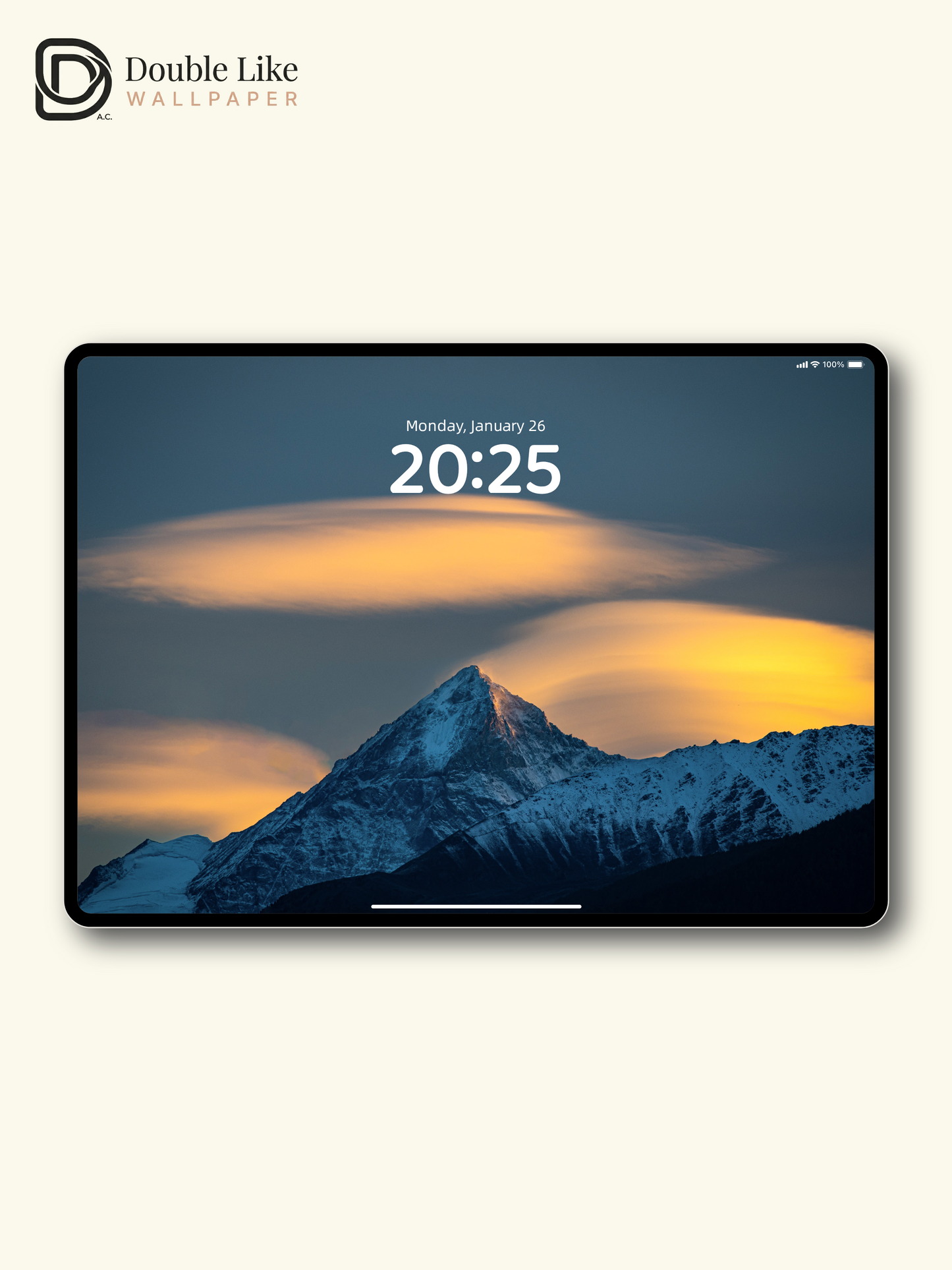 Sunrise Golden Peak & Halo Snow Mountain Aesthetic Wallpaper [#ZMY157]