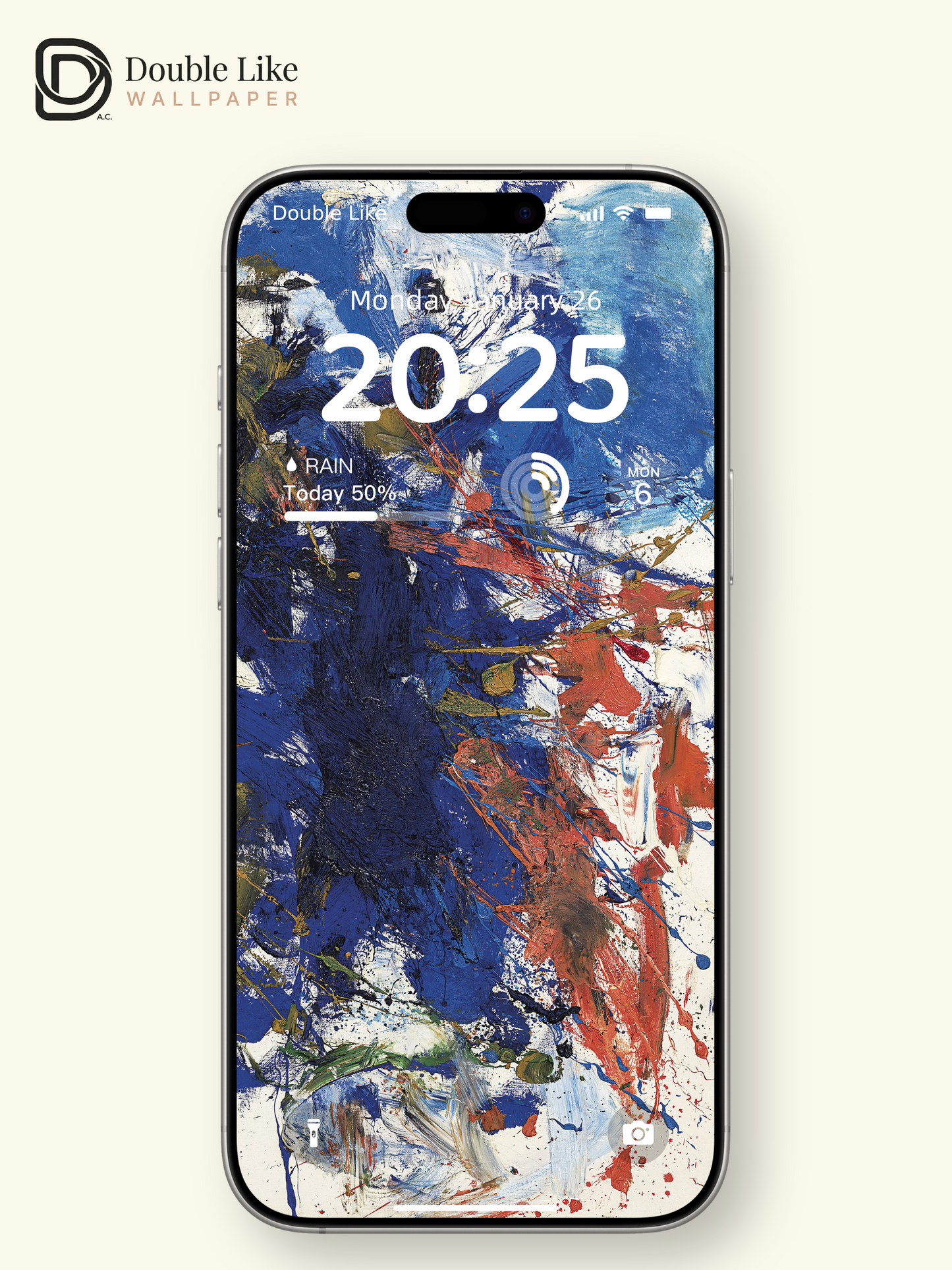 Abstract Expressive Oil Painting Splash Blue Aesthetic Wallpaper Pack [#ZMY533]