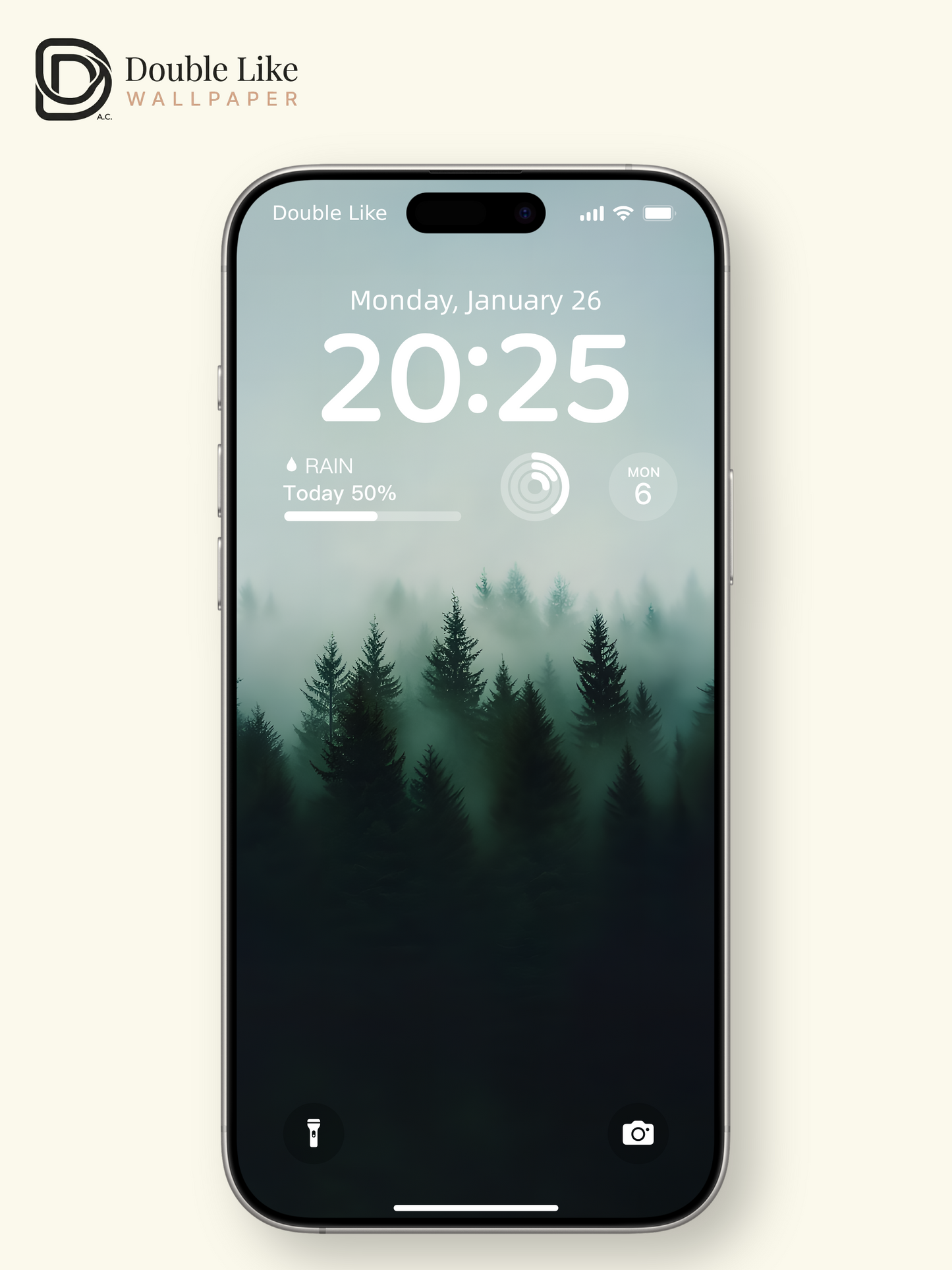 Combined Product Name: Misty Dark Pine Forest Lonely Calming Atmospheric Forest Landscape Full-Device Wallpaper Pack [#ZMY003]
