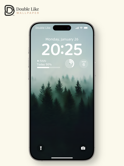 Combined Product Name: Misty Dark Pine Forest Lonely Calming Atmospheric Forest Landscape Full-Device Wallpaper Pack [#ZMY003]