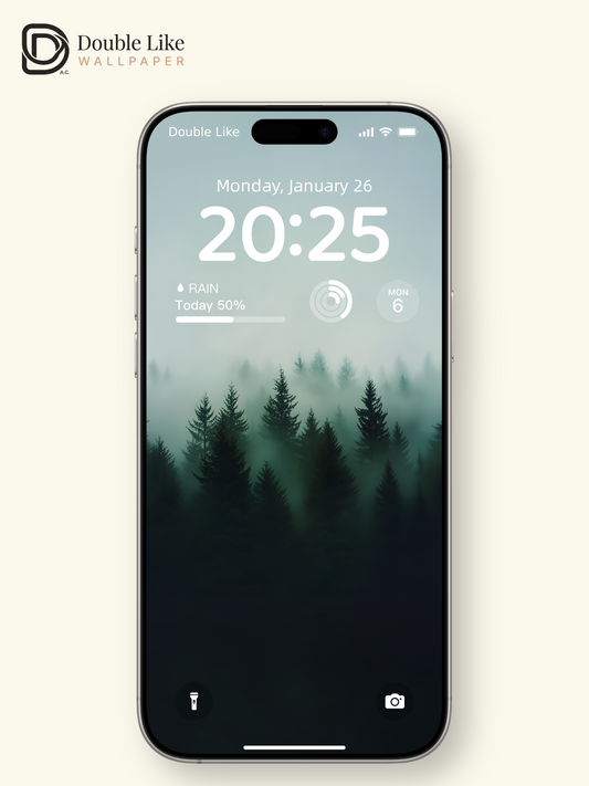 Combined Product Name: Misty Dark Pine Forest Lonely Calming Atmospheric Forest Landscape Full-Device Wallpaper Pack [#ZMY003]