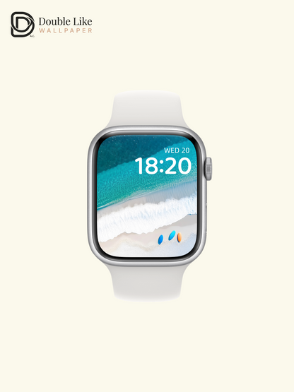 Fresh Aerial Blue Ocean White Sand Surfboards Lock Screen Wallpaper Pack [#ZJYX0435]