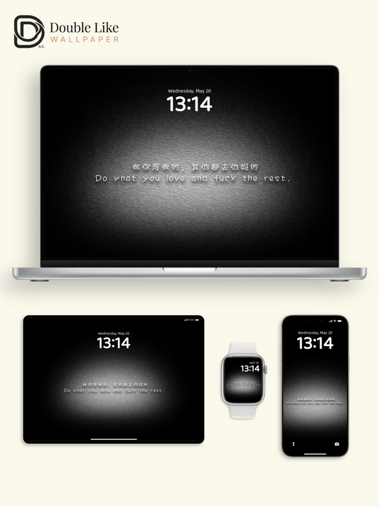 Follow Your Passion Minimal Motivational Full Wallpaper Set [#ZMY423]