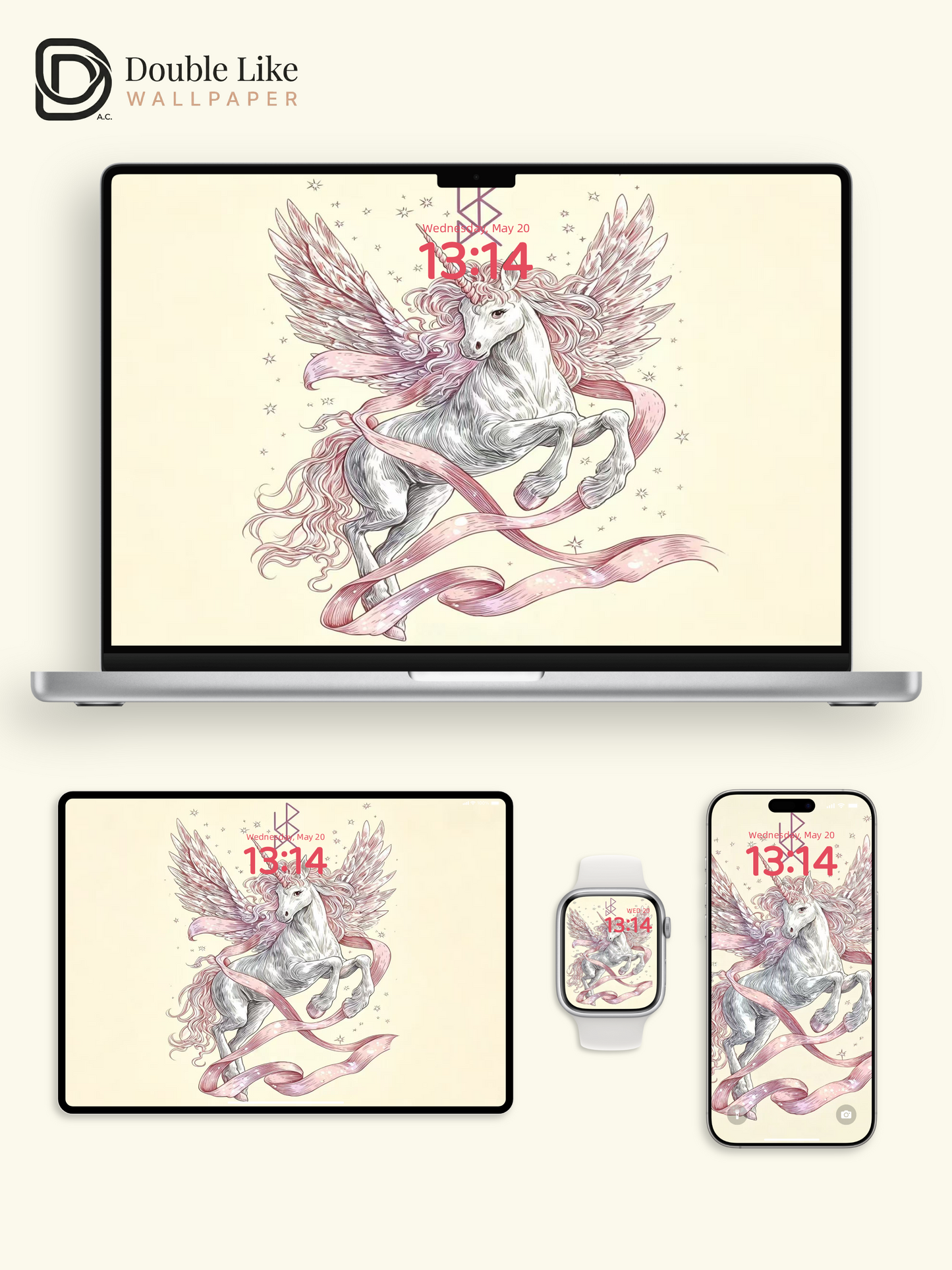 Year of the Horse Beauty Wallpaper | "Unicorn's Radiant Glory",  For Beauty, Confidence & Attraction [#HWWx016]