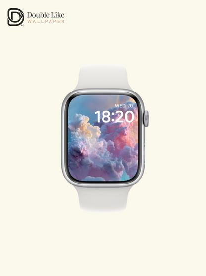Pastel Dreamy Clouds Sky Digital Art Wallpaper Pack [#ZJYX0779]