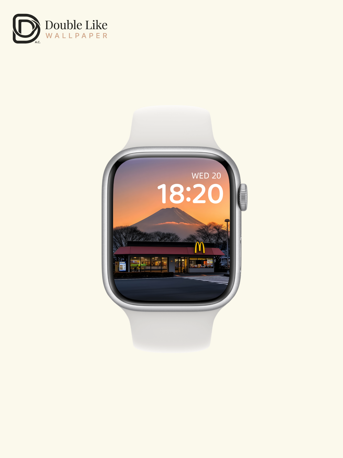 McDonald's Mount Fuji Sunset Street Aesthetic Digital Art Wallpaper Pack [#ZJYX0470]