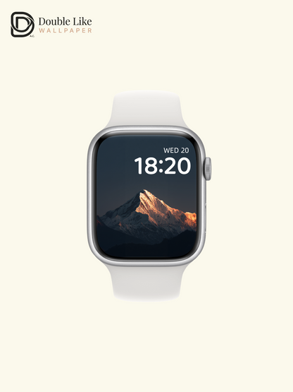 Majestic Golden Hour Snow Mountain Peak Photography Wallpaper Pack [#JJ1204]