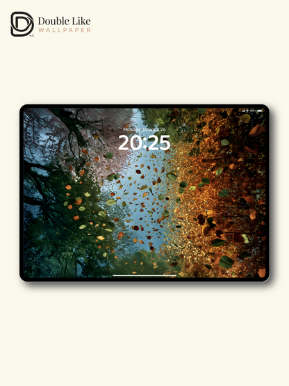 Four Seasons Changing Tree Canopy Digital Art Wallpaper Pack [#ZJYX0861]