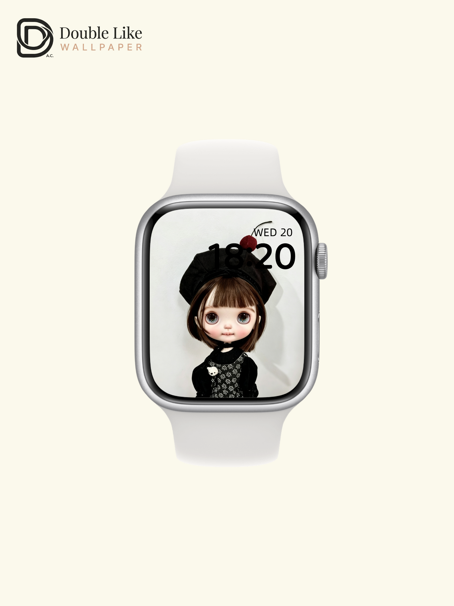Healing Dark Coquette Blythe Doll Black Beret Cherry Aesthetic Wallpaper [#HWWs013]