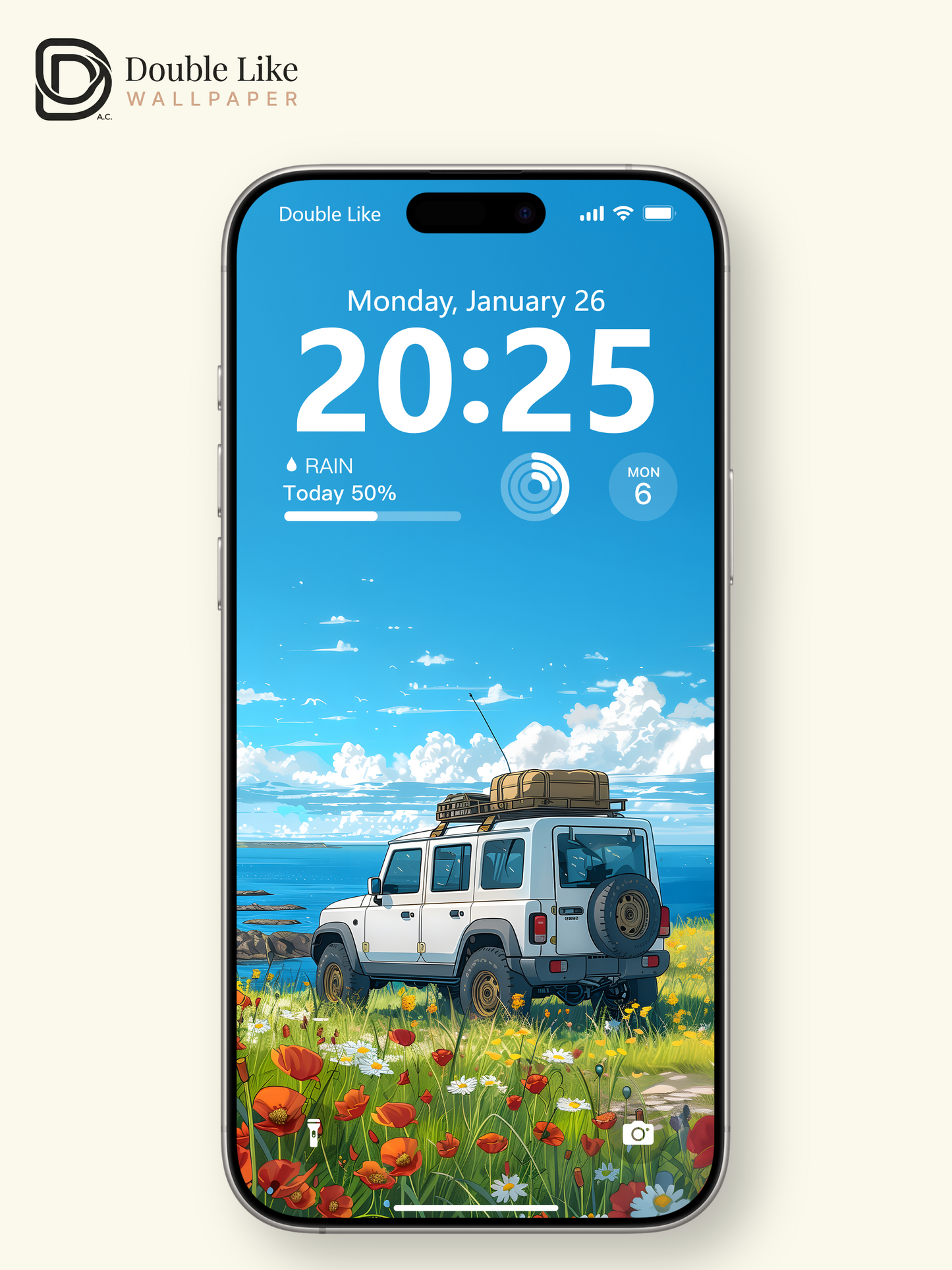 Coastal Wildflower Road Trip Summer Anime Aesthetic Wallpaper Pack [#WGF036]