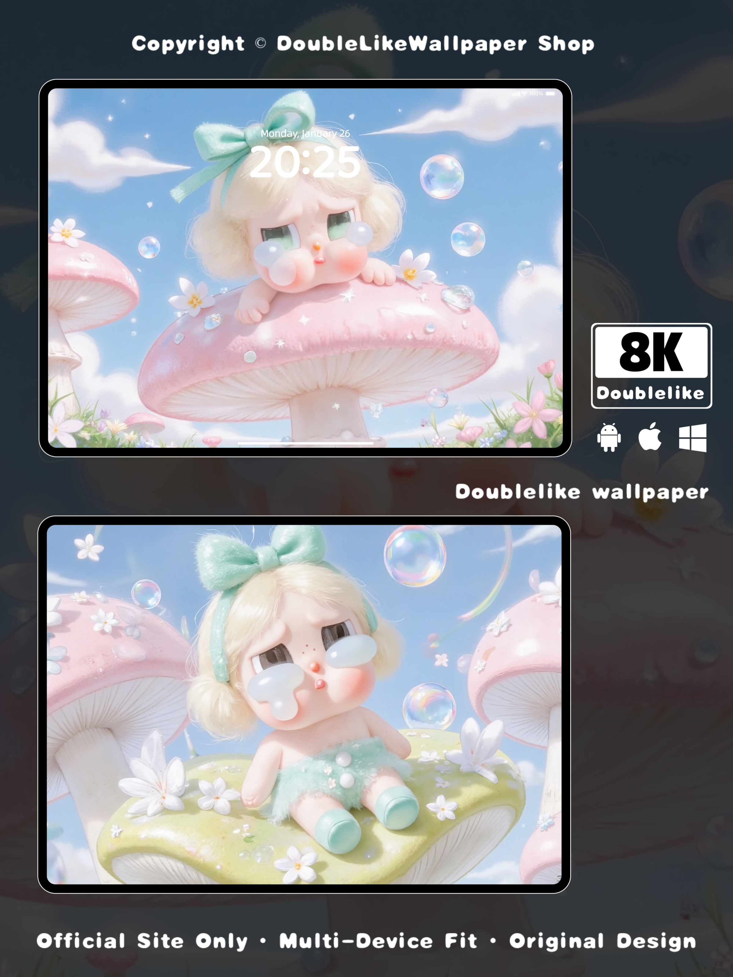 Pink Mushrooms [#C086]