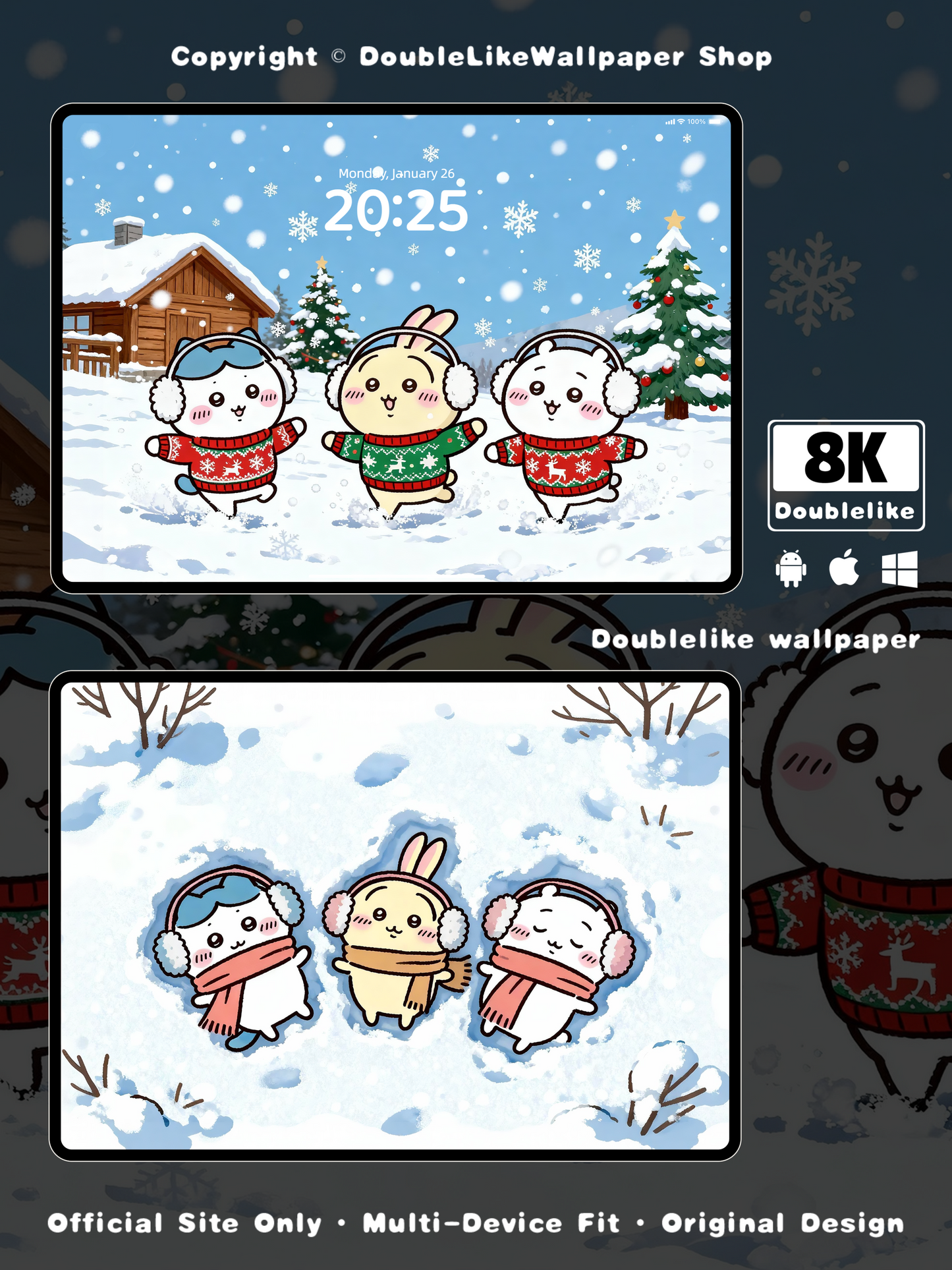 Playing in Snow during Winter [#505]