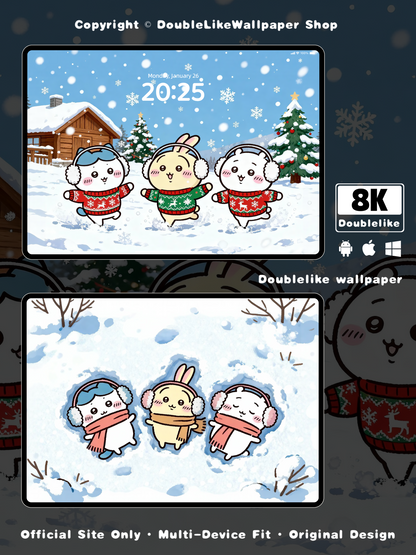 Playing in Snow during Winter [#505]