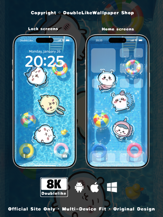 Blue Swimming Pool [#D15]