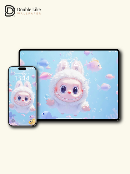 Underwater Fluffy Bubble Healing Live Wallpaper Pack [#JJ108]