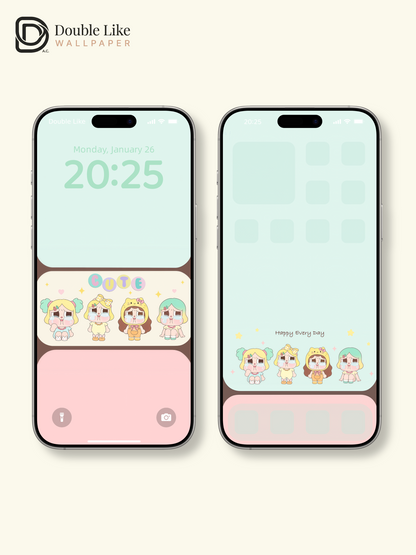 It's Okay to Cry💛 | Cozy Cute Wallpaper Pack [#JJ410]