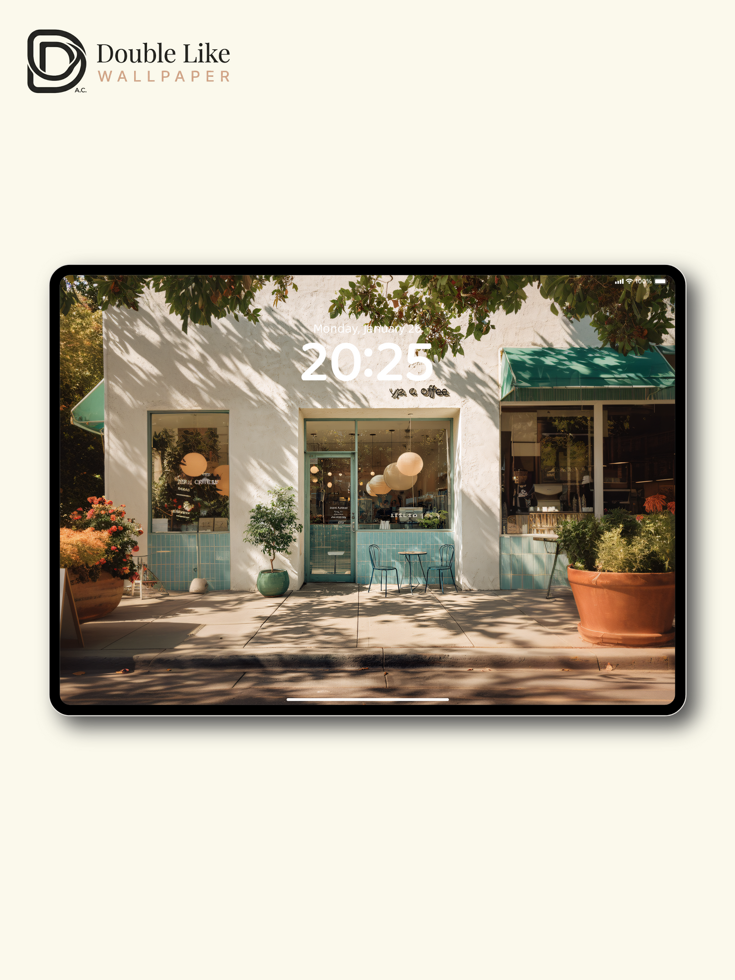Sunlit Coffee Shop: Cozy Warm Atmosphere Aesthetic Wallpaper Pack [#JJ1321]
